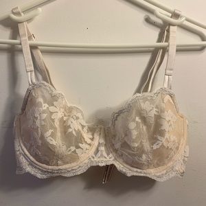 Victoria Secret Unlined Demi Bra - Cream